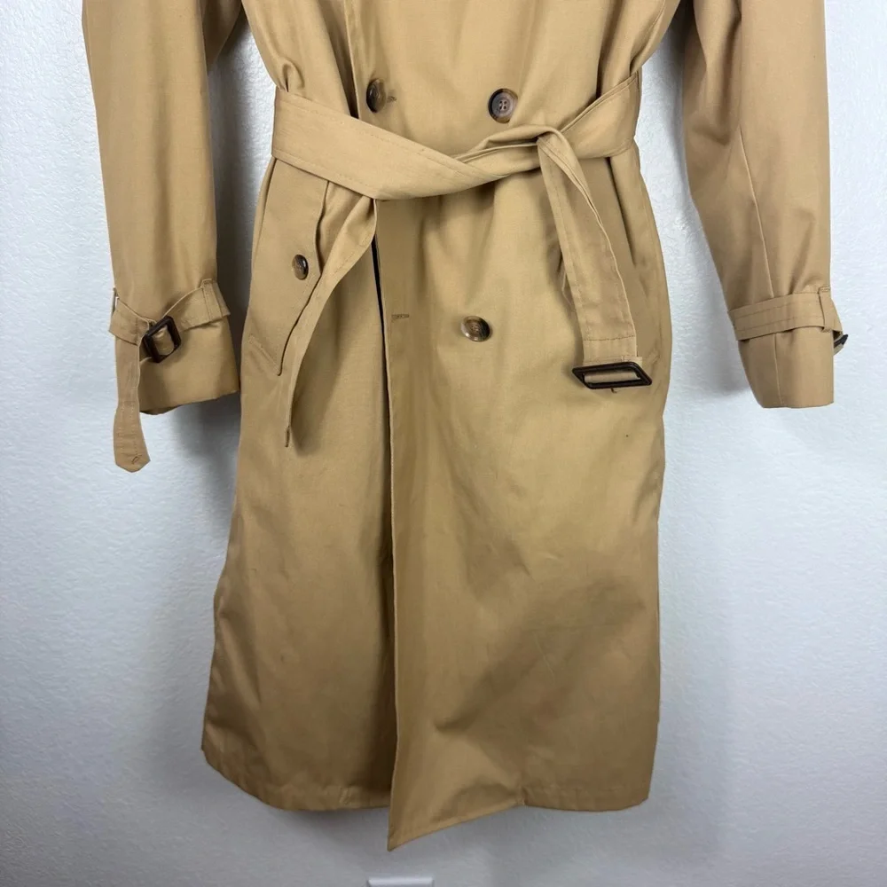 Clipper Mist vintage Classic Tan Trench Coat size 40